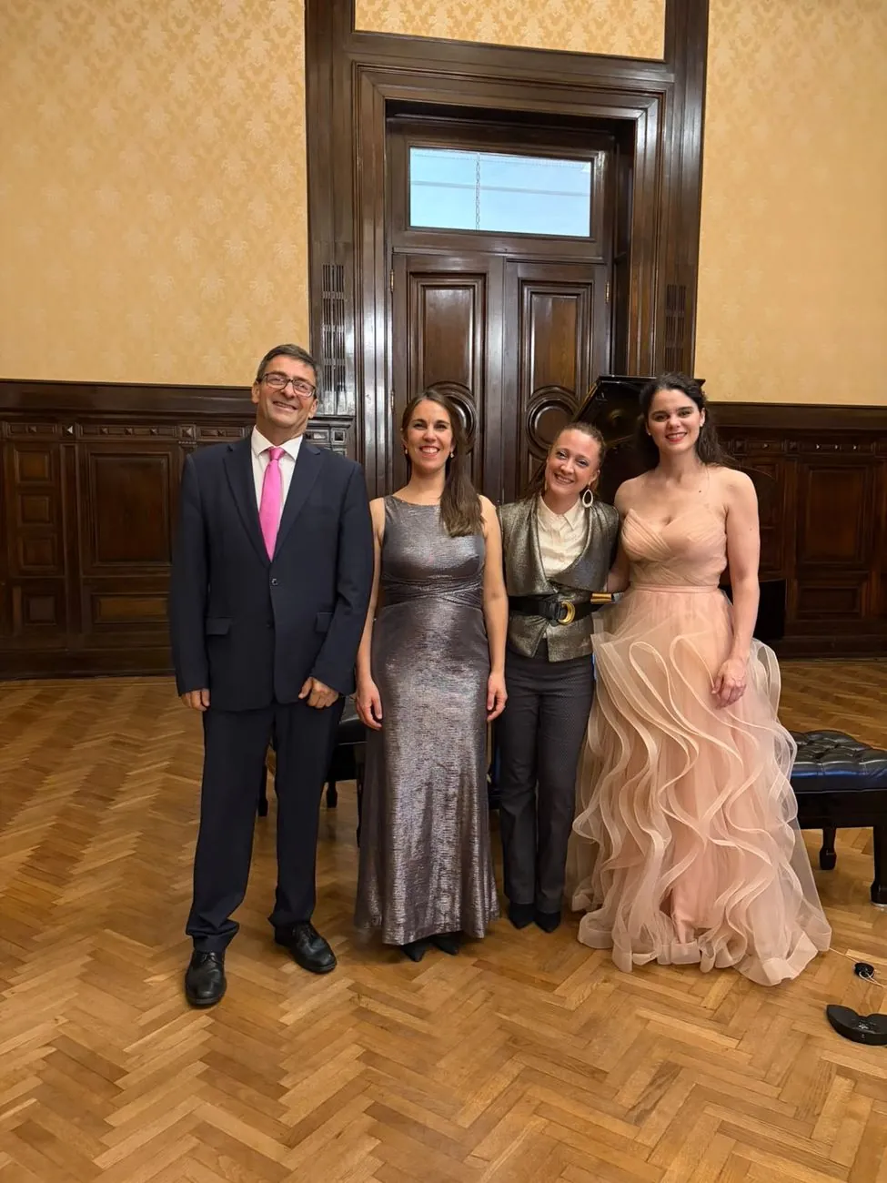 Anaïs Crestin avec Andrea Semadeni, Estelle Revaz et Mariano Bustos
