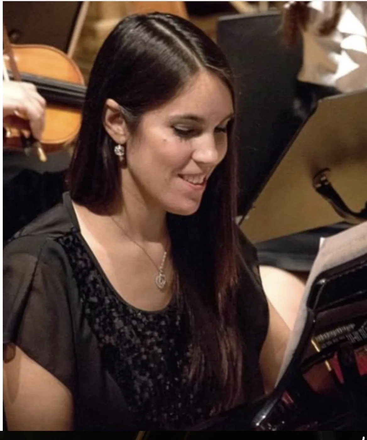 Anaïs Crestin en répétition